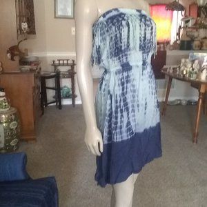 BEACH TIE DYE DRESS WITH TASSLE DETAIL w VIDEO!!